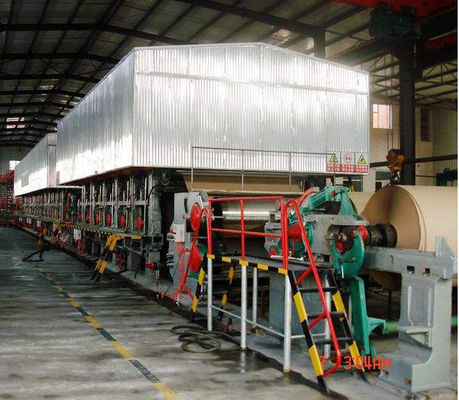 Машины для изготовления бумаги из крафта 100 м/мин 3400 мм 50 т/день для флютинга