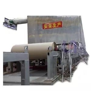 4300 мм Картонная машина для изготовления kraft бумаги 180 м/мин Высококачественные хлопчатобумажные ломтики/пшеничные стебли